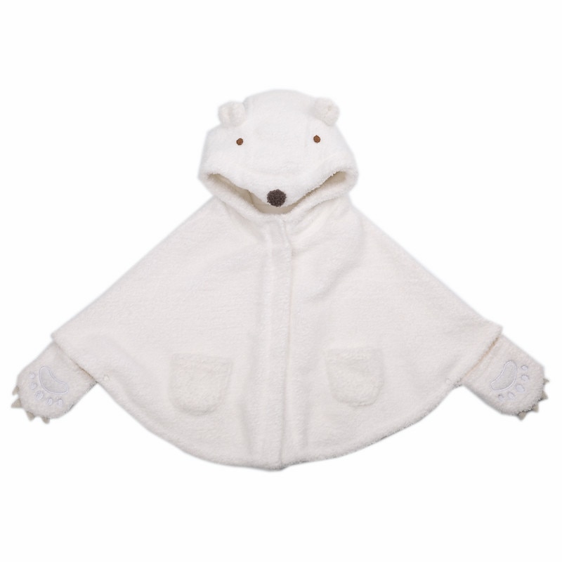 Cartoon Kinderen Mantel Winter Kids Cape Ijsbeer Warme Handschoenen Mantel Voor Meisjes Jongens Jas Baby Hoodie: Default Title