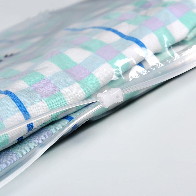 25pcs Plastic Storage Bag transparent Clear Zipper Seal Travel Bags Zip Lock Valve Slide Seal Packing Pouch Cosmetic Clothing