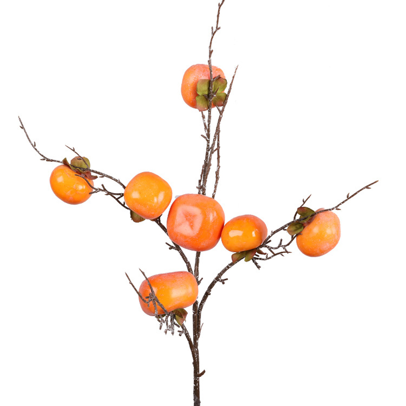 Artificial Persimmon Branches Indoor Decoration Decoration Simulation Persimmon Foam Fruit Flower Decoration