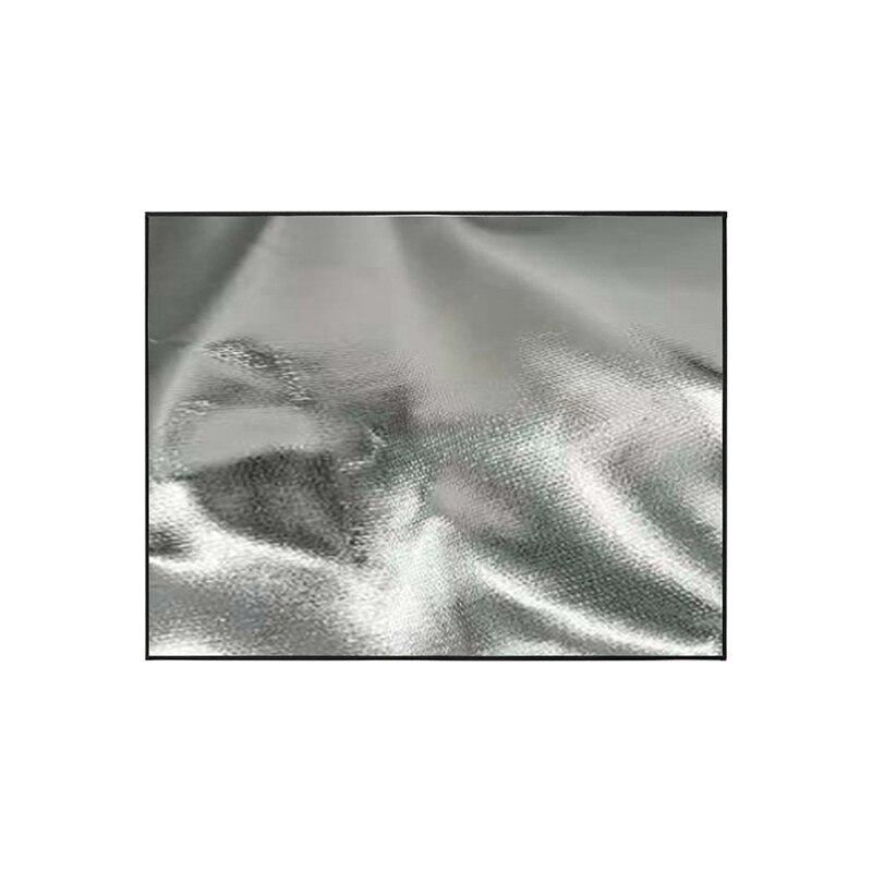 Silver Fireproof Mat Outdoor Lawn Patio BBQ Picnic Fire Mat Fireplace Brazier Protection Pad