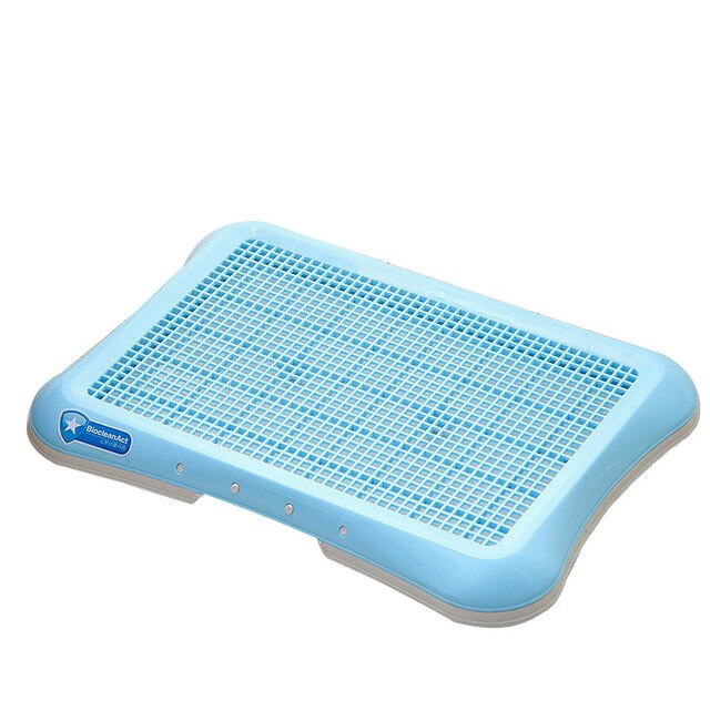 Portable Pet Toilet Training plastic Training Potty Dog Mat Tray Toilet Training Urinary Trainer Pet Clean Supplies: blue