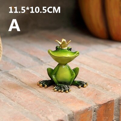Resin Yoga Frog Green Garden Decoration Miniature Statues: A