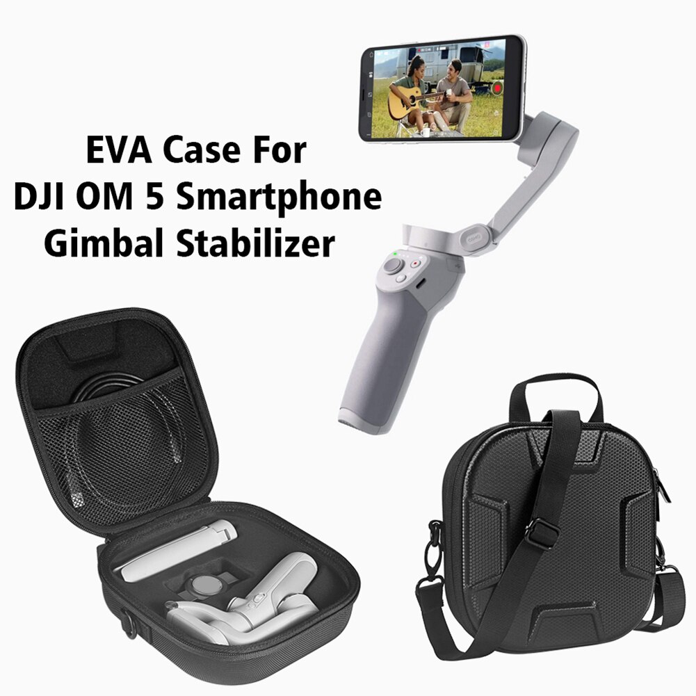 Tragetasche für dji  om5 schultergurte, tragbare tragetasche für dji  om5 handtasche, aufbewahrungstasche für handgimbal-stabilisatoren, eva-hartschalenbox