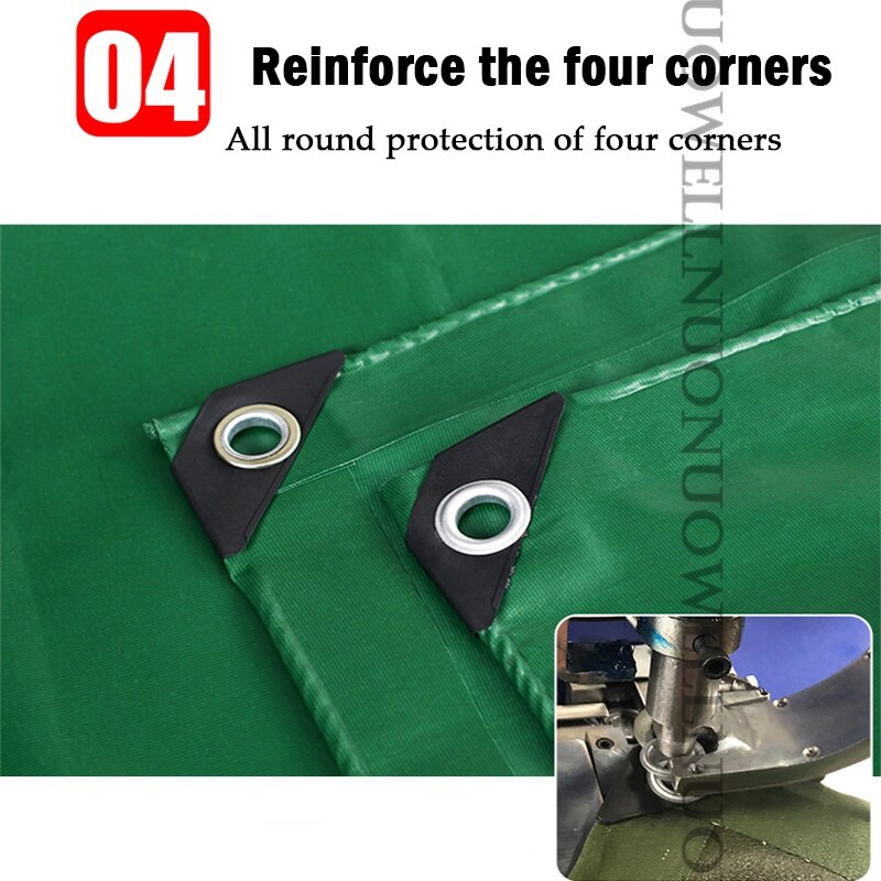 500GSM Dark Green PVC Coated Banner Tarpaulin Outdoor Cargo pile Rainproof Cloth 0.5mm Thicken Animal breeding shed Tarp Cover