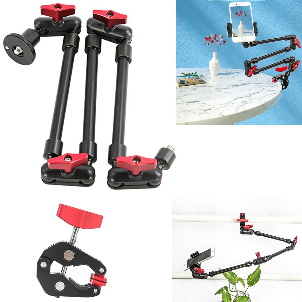 Brazo articulado mágico para cámara Gopor DSLR, soporte de 32 &quot;para videocámara, Smartphone, abrazadera de montaje en pared, Mini tableta, Webcam, vídeo y estudio
