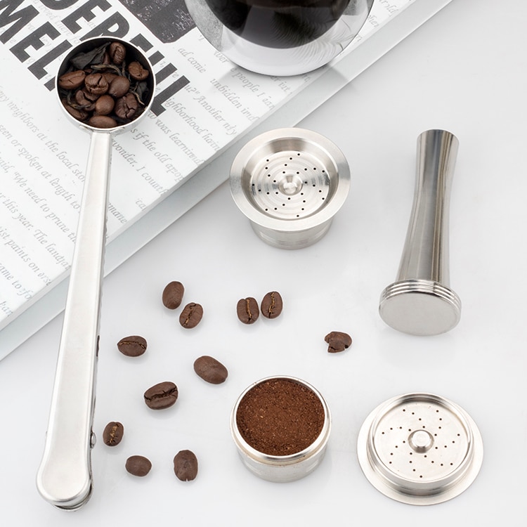 ICafilas ECO EDELSTAHL Nachfüllbare Cafissimo Klassische (B) Kaffee Kapsel Mehrweg Filter Für Caffitaly &Ampere; Tchibo Mahcine