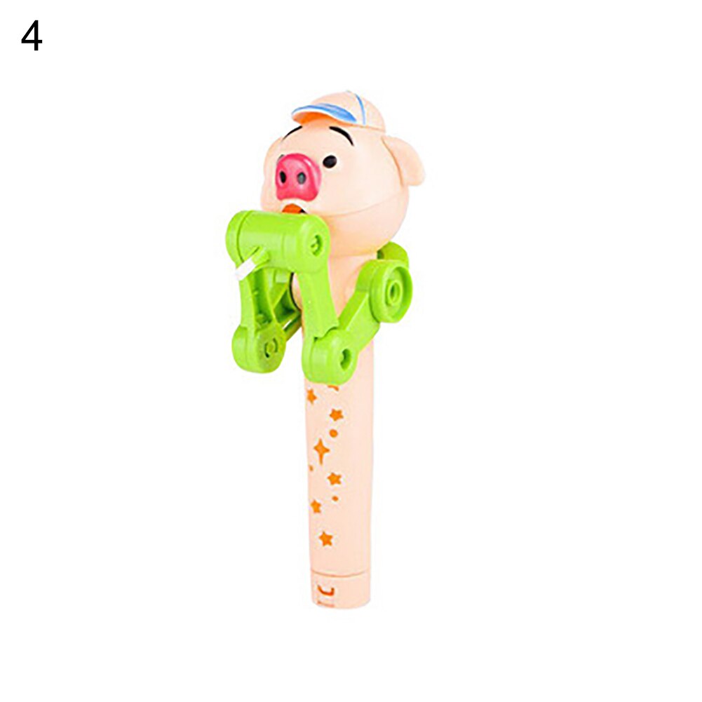 1Pcs Funny Kids Tang People Eat lollipops Pig Robot Lollipop Toy Holder Decompression Reliever Kids Children Toys Christmas