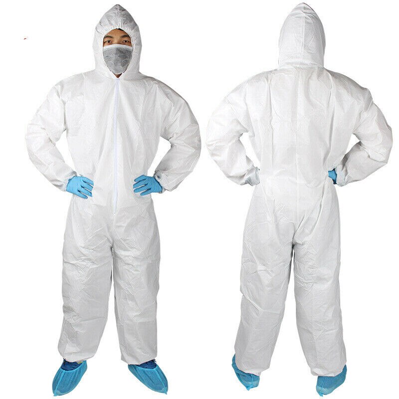 SMS Non-woven Disposable Coveralls Factory Anti Dust Protective Suit Clothing Safety Hazmat Suit Hospital Safety Clothing