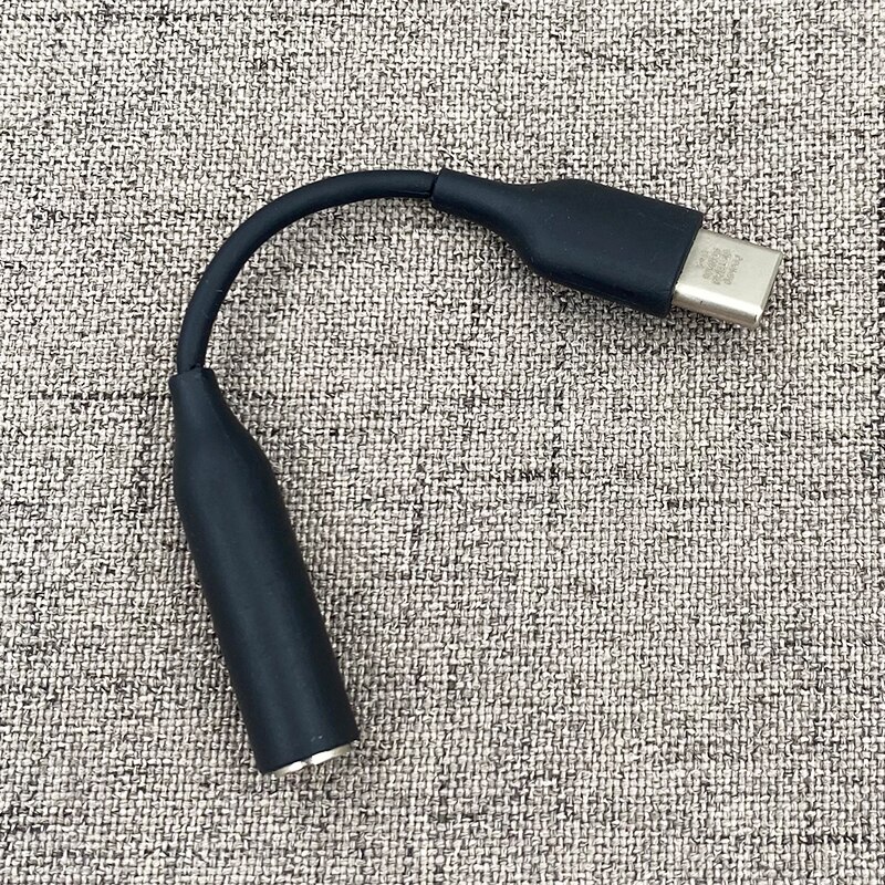 Cable de Audio Ultra tipo C para Samsung S22, S21, Note20, adaptador auxiliar de 3,5mm para Galaxy S21, S20, FE, A90, Z, Flip3 Fold 2: Black Without Box