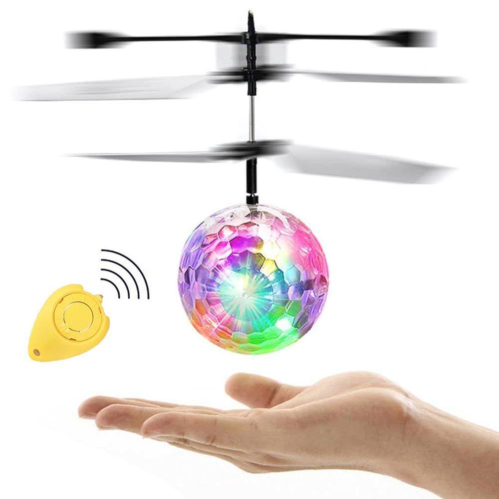 Electronic infrared induction ball helicopter LED luminous ball remote control toy magic induction helicopter
