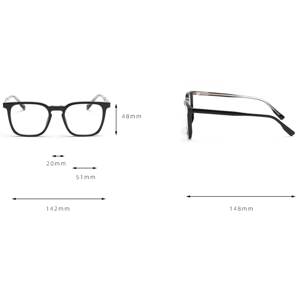 Kachawoo grün platz brillen männer frauen acetat optische transparente schwarze brille rahmen tr90 für student Koreanische