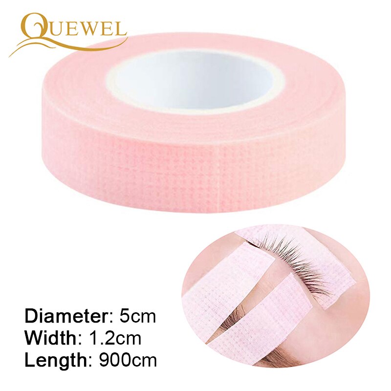 Quewel Geënt Wimper Isolatie Tape En Draagbare Tapes Snijder 2/4Pcs Niet-geweven Enten Wimpers Patches Ademend tool