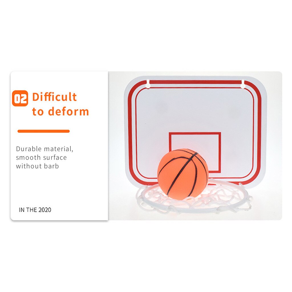 Indoor Opvouwbare Draagbare Schorsing Gratis Punch Mini Plastic Basketbal Kader Basketbal Set Mini Basketbal Netto Game Hoop Ring #20