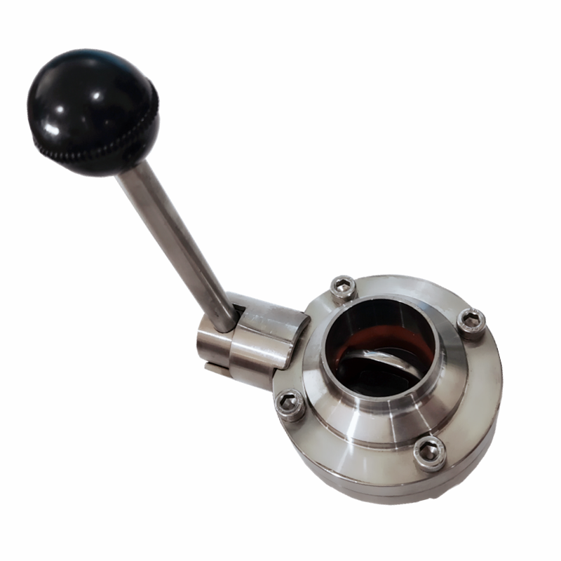 Sanitary Butterfly Valve Stainless Steel 304 Homebrewing Butterfly Valve 2inch For Home Brew Butterfly Valve