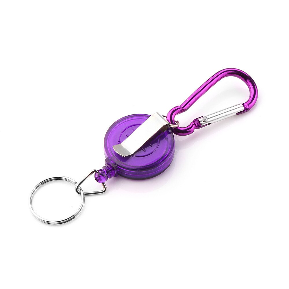 Llavero retráctil de línea de , insignia con cadena, carrete de retroceso, mosquetón ID, esquí, Pass, propietario, llaveros accesorios telescópicos, 1 unidad,