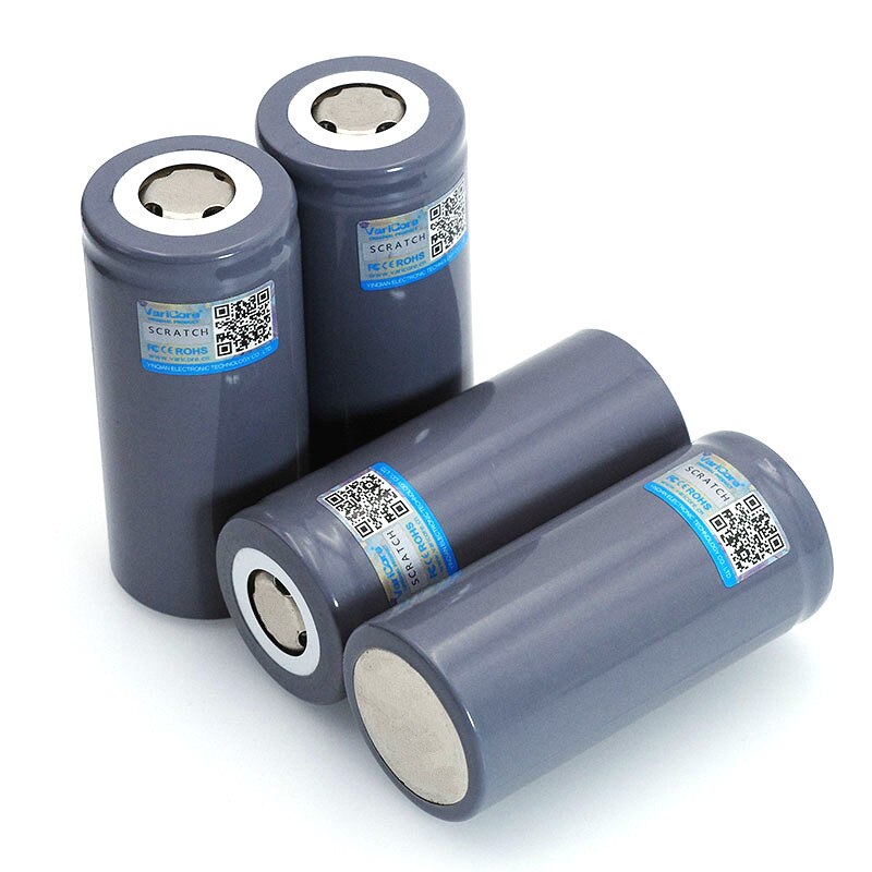 Bateria LiFePO4 VariCore 32700 6500mAh - 35A Ciągły Rozładunek - Wysoka Moc: 4 baterie