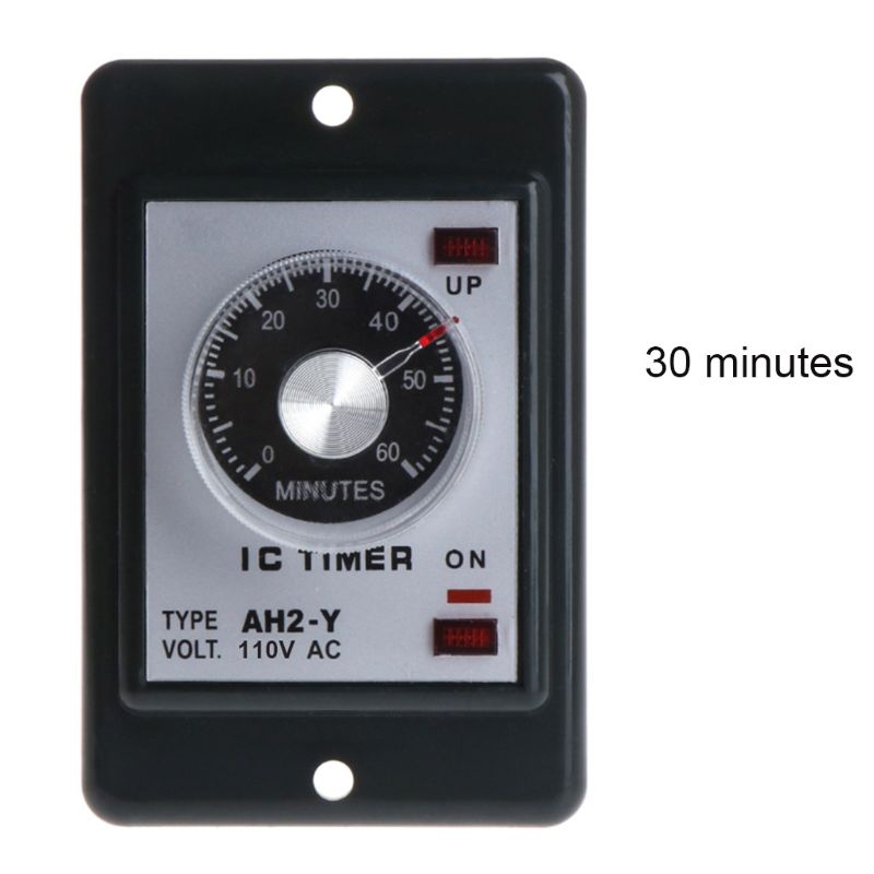 Power On Delay Timer High Accuracy Time Relay Device 1/10/30 Seconds 10/30 Minutes AC 110V AH2-Y