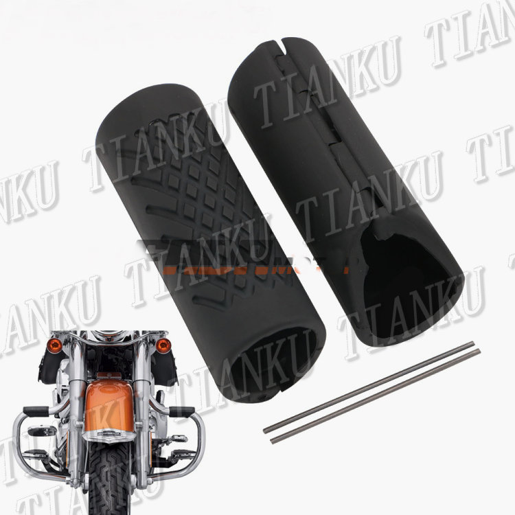 Motorcycle Guard Crash Bar Rubber Protective Cover For Kawasaki Vulcan Classic VN 400 VN500 VN800 VN 900 1200 1500 1600 2000