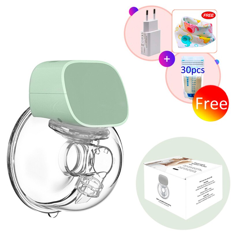 Bærbare elektriske brystpumper usb opladelig lydløs bærbar håndfri bærbar mælkesuger automatisk malker bpa gratis