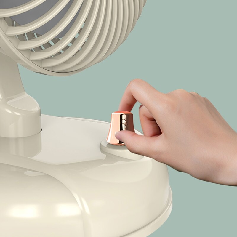 Oscillating Fan Desktop Fan Shaking Head USB Fan Stepless Wind Speed Low Noise