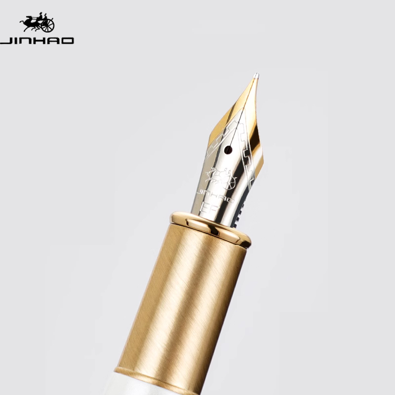 Jinhao 025 pluma estilográfica de lujo punta fina y punta EF Clip de serpiente negro verde rojo blanco bolígrafo de oficina para estudiantes el mejor