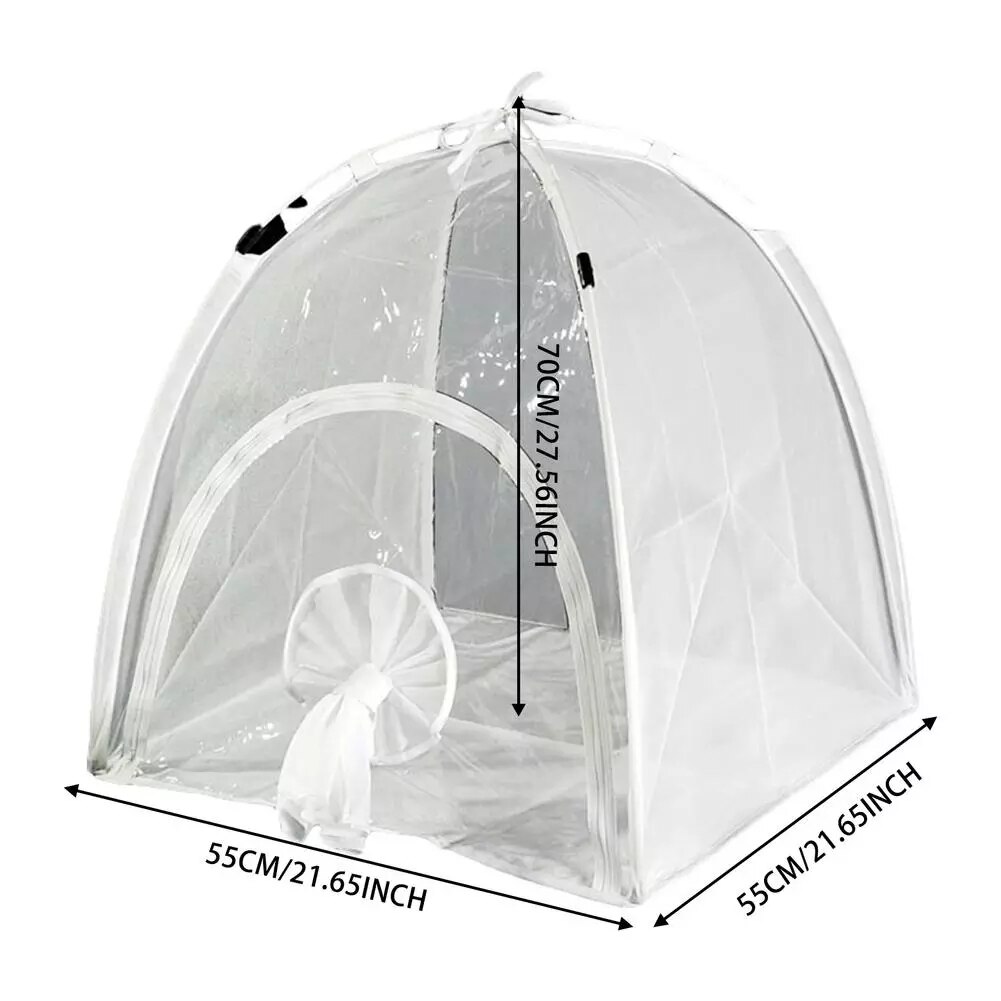 Cobertizo de aislamiento multifuncional para plantas, Mini invernaderos plegables transparentes de PVC para jardín, habitación cálida de PVC