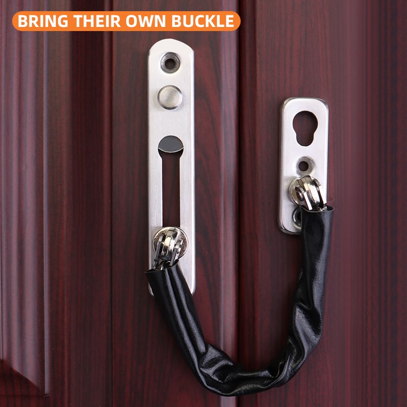 BETOCI Anti-hotlinking door chain lock latch anti-theft lock door latch safety chain lock for hotel room door household doors: button