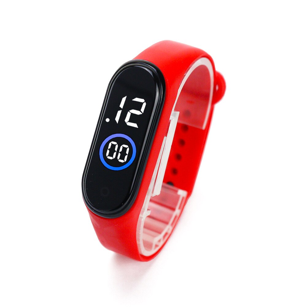 Hvidt blåt lys led sportsure børn gummirem digital børne ur til piger drenge girt relogio masculino herre relojes