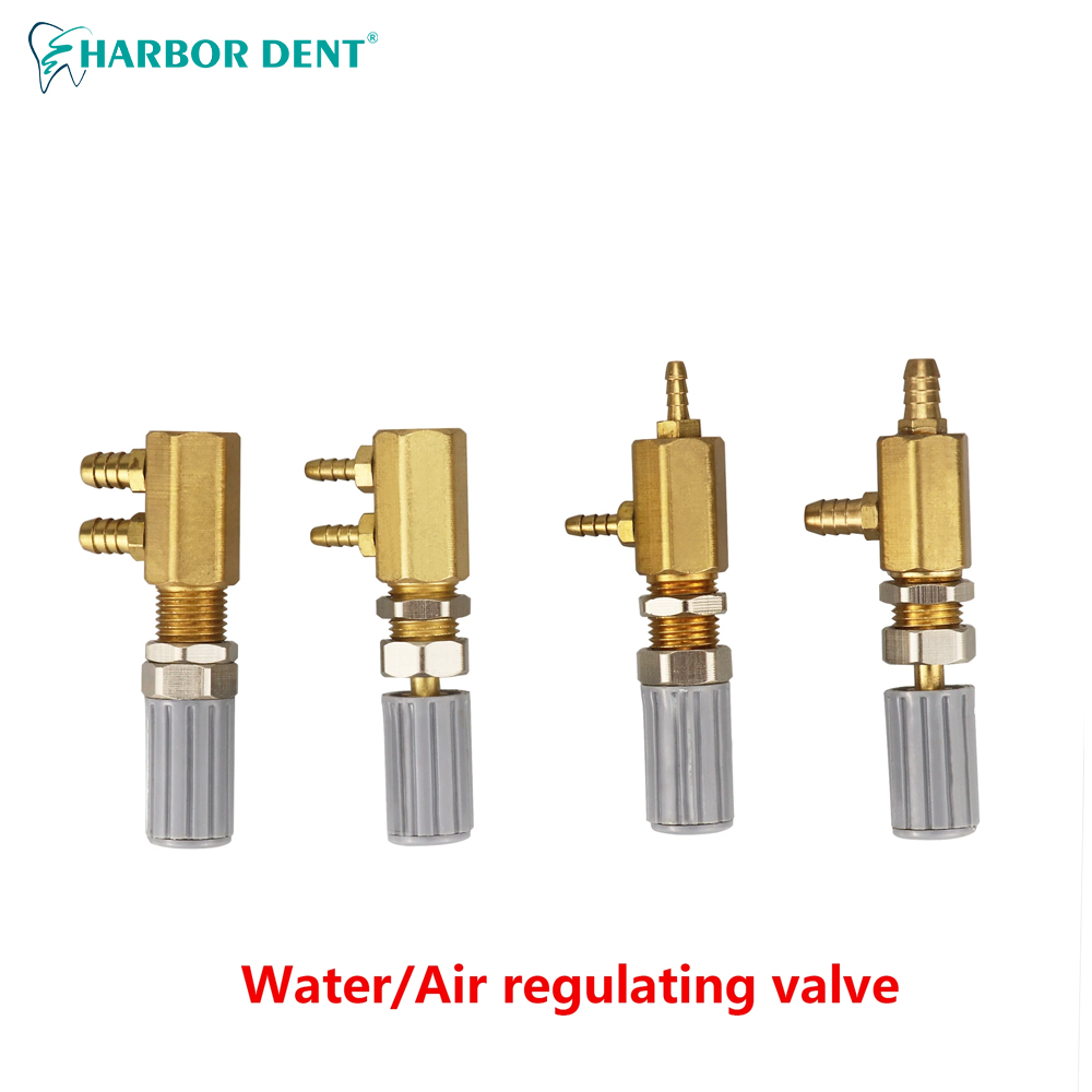 Regulador Dental de válvula de Control de agua, repuestos de cobre, accesorios de unidad de turbina, repuesto de 5mm/3mm, 5 uds.