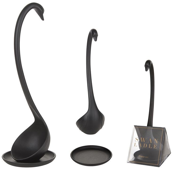 Swan Ladle Spoons Food-grade PP Cute Swan Shaped Soup Spoons Long Handled Tableware Dinnerware Kitchen Cooking Tools Table Decor