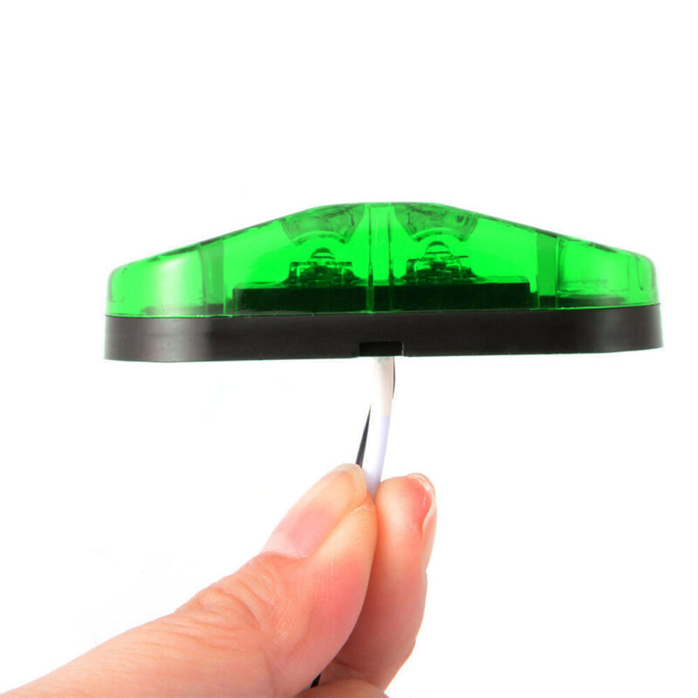 10X luz LED de posición lateral verde intermitente para camión, remolque, furgoneta impermeable 12V-24V para piezas de coche