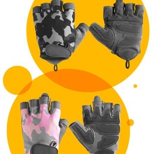 1 Pair Fitness Gym Camouflage Gloves Women Man Weightlifting Outdoor Palm Protection