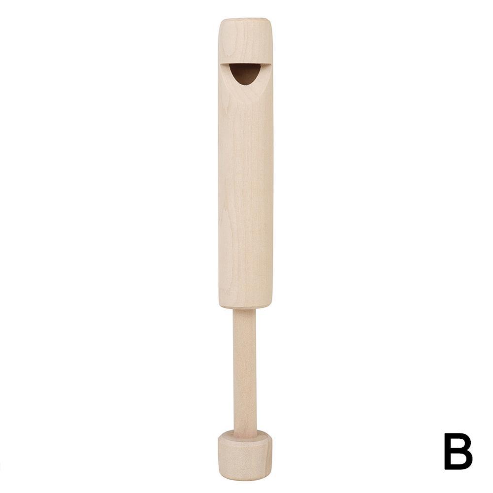 Holz Pfeifen ziehen-aus Holz Flöte Einstellbare Pfeife Klang Schiebe Piccol Für freundlicher Nette Zeichnung Spielzeug Musical Instrumente V1a0: B