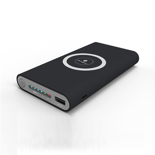 Power bank 30000mah sem fio em dois sentidos carregamento rápido powerbank portátil de alta capacidade carregador de bateria externa para iphone xiaomi: black