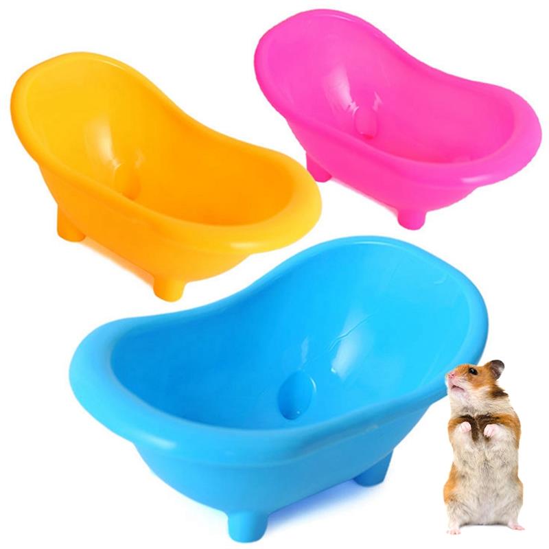 1Pc Kleine Dier Bad Huis Eekhoorn Zand Badkamer Mini Egel Bad Hamster Accessoires Pet Cleaning Supply Willekeurige Kleur: Default Title