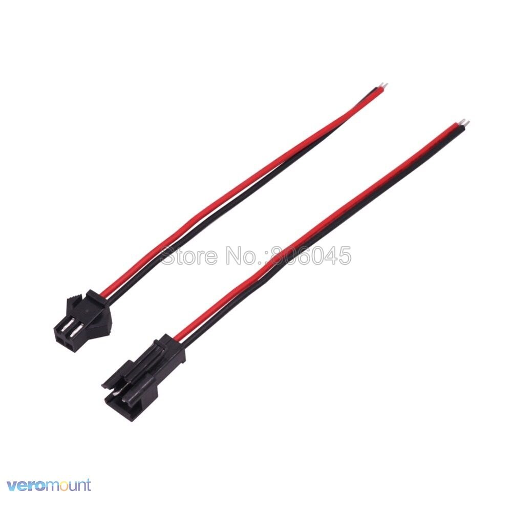 5Pairs 2pin 3pin 4pin 5pin 6pin SM JST LED Connector Male & Female Plug Socket Connector 15cm Wire for RGB RGBW RGBWW LED Strip