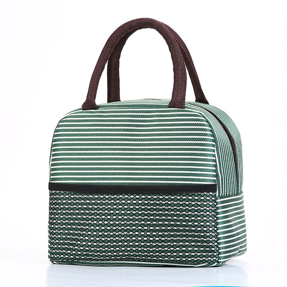 Draagbare geïsoleerde canvas lunchtas, draagbare lunchtas, oxford waterdichte, thermisch geïsoleerde koeltas, handtas en bento-tas.: Groente