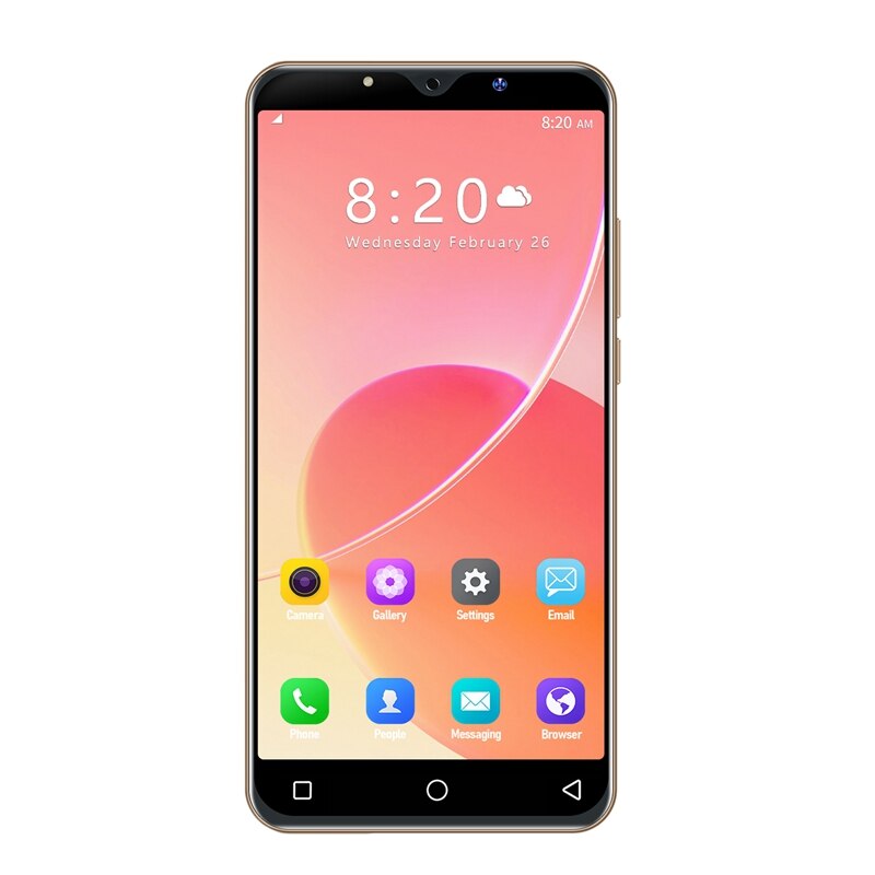 Q3 Pro Smart Phone 5.0 Inch MTK6572 Dual-Core 512MB RAM+4GB ROM Dual Card Dual Standby Android 4.4 Phone EU Plug: Gold