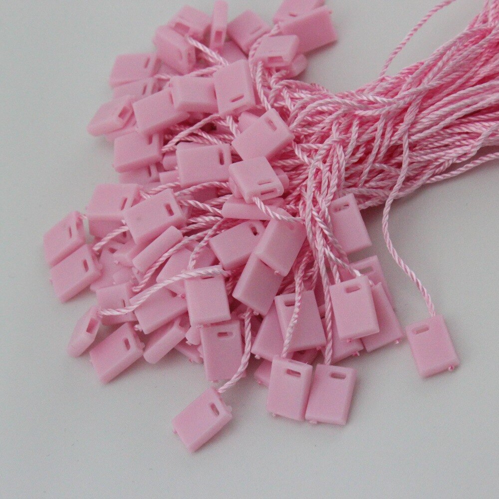 Pink Hang Tag Seal 500 Pieces Hang Tag String In Apparel 18cm Hangtag Cord For Garment Hang Tag