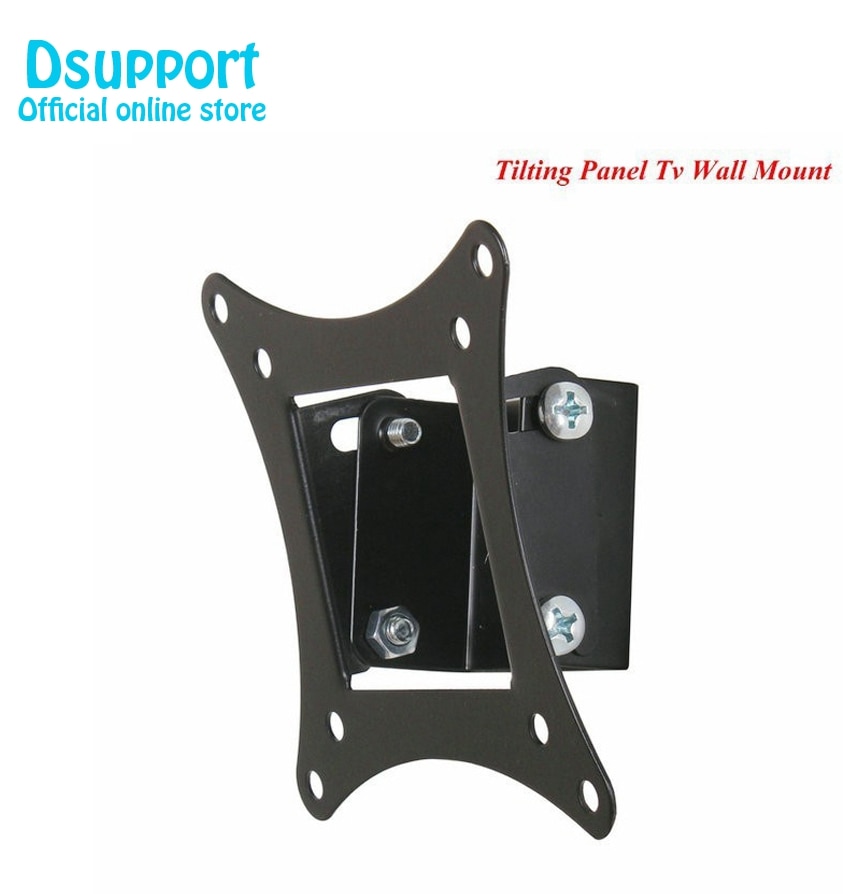 Dsupport de montage mural TV, vesa 75/100mm 2750, support de panneau plat inclinable de 14 à 26 pouces pour écran LCD