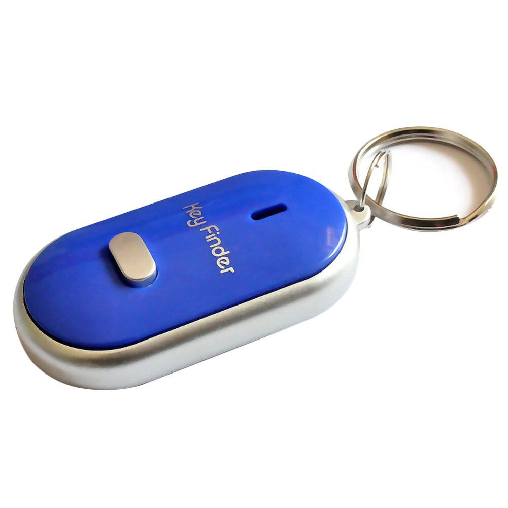 Schlüssel Finder Tracker Locator Anti-Verloren Gerät LED Licht Taschenlampe Remote-Sound Control Verlor Keyfinder Keychain Alarm Locator Track: Blue