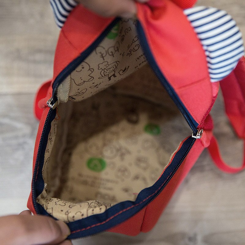 freundlicher Rucksack Anti-verloren Leinwand Tasche Karikatur Ebene Bär aufbringen Kindergarten freundlicher Baby Schule Taschen H9