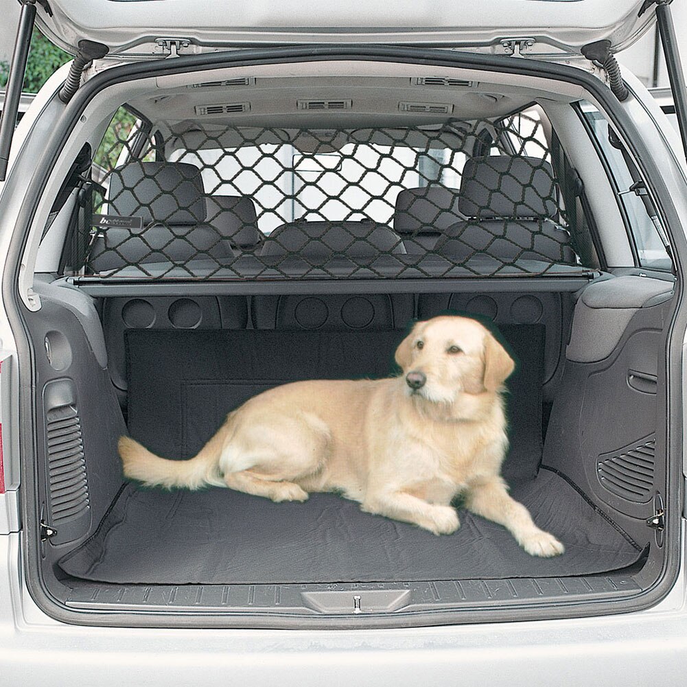 Universal justerbar mesh sikkerhedsvagt kæledyr hund bagagerum hegn rejse bil barriere tilbehør kæledyr kat hvalp hegn
