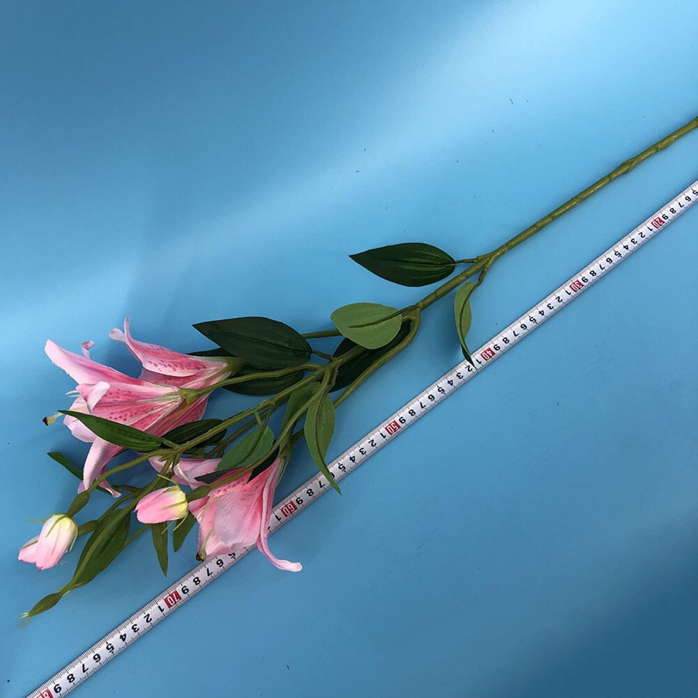 6 huvuden/gren påsk levande konstgjord lilja blomma växt hem bröllopsfest inredning trevligt för dina vänner