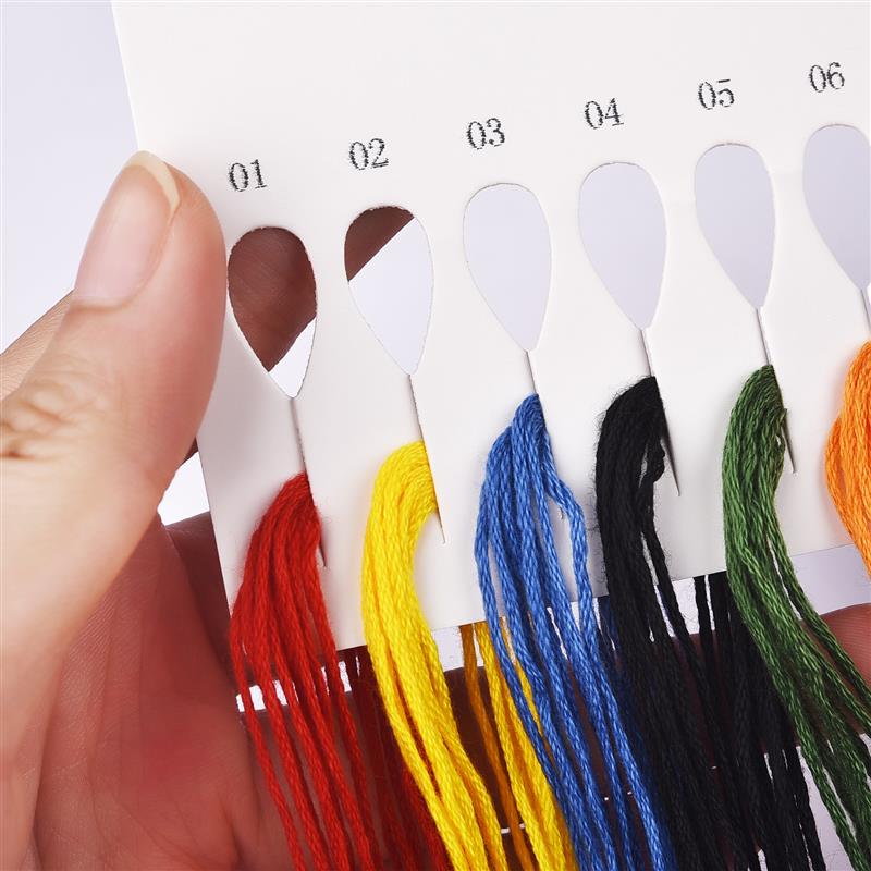 12pcs Embroidery Thread Gradient Colors Thread Cross Stitch Cotton Sewing Skeins Embroidery Thread Floss Kit DIY Sewing Tools