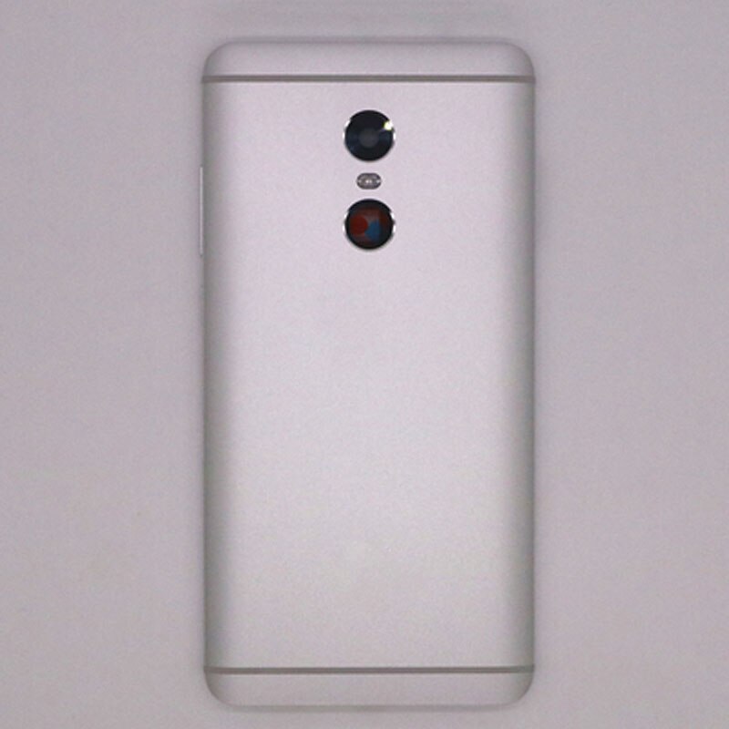 For Xiaomi red mi Redmi Note 4 note4 Spare Parts Back Battery Cover Door Housing + Side Buttons + Camera Flash Lens Replacement: Silvery