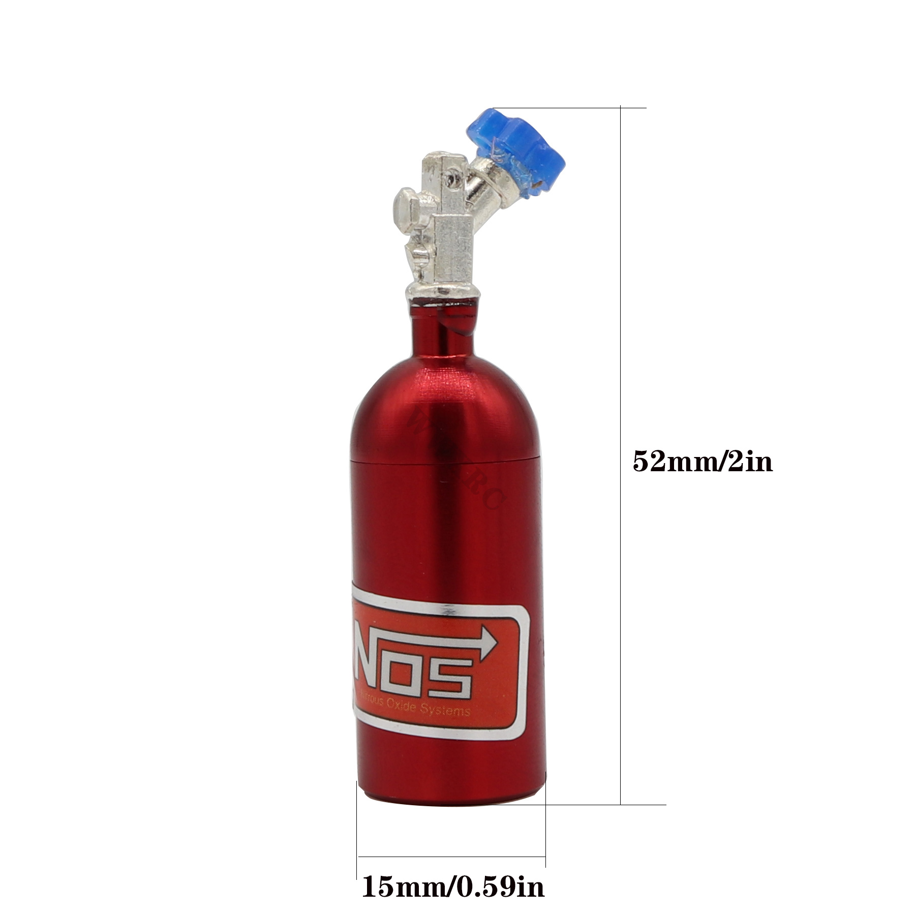 Metalen Gesimuleerde Nos Stikstof Fles Voor Wpl D12 B16 B24 B36 C14 C24 D42 Jjrc Q60 Q61 Mn D90 D91 MN99S Rc Auto Decoratie Onderdelen