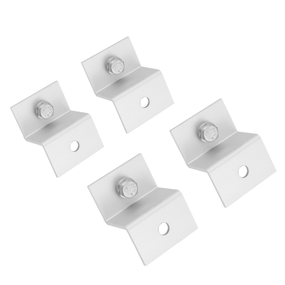 4 Stks/set Z Stijl Zonnepaneel Montagebeugels Sets Voor Rv Boot Off Grid Aluminium