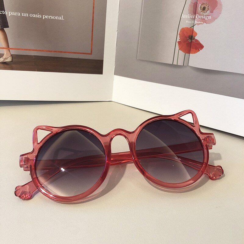 ZUEE-gafas de sol clásicas para niños y niñas, bonitas gafas de sol con dibujos de animales, alas de flores, protección para exteriores