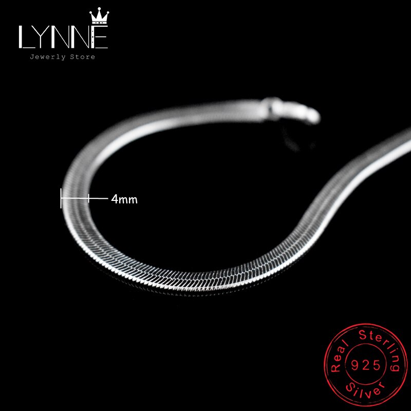 Anklet 925 Sterling Ladies Silver Anklets Bracelet Flat Snake Chain for Women Foot Jewelry Barefoot Sandals Anklets